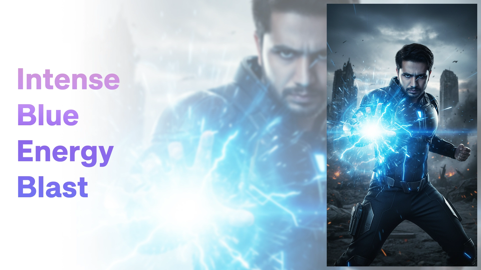 Intense Blue Energy Blast Thumbnail